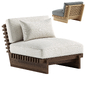 Taiko Stained Teak Outdoor Lounge Chair - Кресла - 3D модель