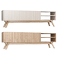 TV stand Japandi style - Тумбы, комоды - 3D модель