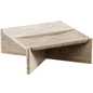 Square Travertine Coffee Table  03 - Столы - 3D модель