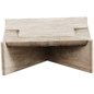 Square Travertine Coffee Table  04 - Столы - 3D модель - фото 2