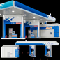 Автозаправочная станция Газпромнефть - Городская среда - 3D модель - фото 4