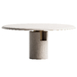 Dining set 4 - Стол + стул - 3D модель - фото 4