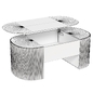 Oval Walnut Lift Top Mid-Century Modern Coffee Table - Тумбы, комоды - 3D модель - фото 3