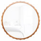 31.5-Inch Round Natural Rubberwood Scalloped Frame Wall Mirror - Зеркала - 3D модель
