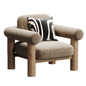 Maxton Chair in Pax Boucle Off White - Кресла - 3D модель - фото 3