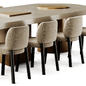 Bross Aretha Chair and Sancal Bold Table - Стол + стул - 3D модель - фото 3
