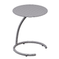 Chrome side table with glass accent in a modern style - Столы - 3D модель - фото 3