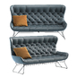 Leya Wingback Couch - Диваны - 3D модель