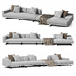 Modern Italian designer sofa Salas S01 - Диваны - 3D модель - фото 5