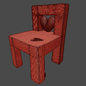 papahug heart shaped cartoon chair - Стулья - 3D модель - фото 5
