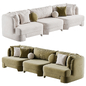 Odell Sectional Sofa - Диваны - 3D модель