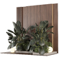 Indoor Wall Vertical Garden in Concrete Base_Set 4073 - Фитостены - 3D модель