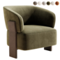 Diamante Glamour Beige Fabric Armchair - Кресла - 3D модель - фото 6