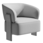 Diamante Glamour Beige Fabric Armchair - Кресла - 3D модель - фото 7