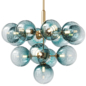 Cluster Gradual Blue Glass Chandelier - Подвесной - 3D модель