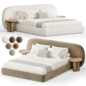 Кровать Bari от Como Casa,Bari Bed by Como Casa - Кровати - 3D модель