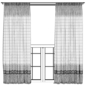 Pinched Curtain w Embroidered Trim and Roller Blind - Шторы - 3D модель - фото 4