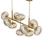 Nottingham Island Lamp 10 Light Sources Antique Brass - Подвесной - 3D модель - фото 2