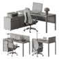 Desk Set - Office Furniture 944 - Офисная мебель - 3D модель - фото 6