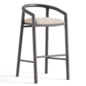 Bar Stool With Back Solid Teak Nero - Стулья - 3D модель - фото 2