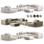 Boca TRAVEYA Modular Sofa - Диваны - 3D модель