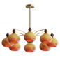Retro Calliope Chandelier 8 lamps - Подвесной - 3D модель
