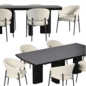 Dinning Set - Стол + стул - 3D модель - фото 4