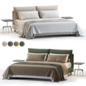 Divan Coverti 160 Boucle Beige Bed - Кровати - 3D модель