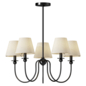 Anise 5 Light Chandelier 30  Satin Brass - Подвесной - 3D модель - фото 2