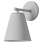 Carlisle Vanity Wall Sconce Matte Black with Opal Glass - Бра - 3D модель - фото 3