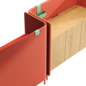 Тумба Pedrali Buddyhub Sideboard BDM002/140 - Тумбы, комоды - 3D модель - фото 5