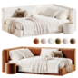 Modern Child Bed Chiaro Palo Nero - Кровати - 3D модель