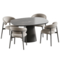 Ferrara chair and Panton Skdesign table - Стол + стул - 3D модель - фото 3
