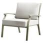 Ethimo Elisir Lounge Armchair & Square Coffee Table 80x80 Outdoor Set - Стол + стул - 3D модель - фото 3