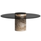 Coffee Table in Travertine and Smoked Glass - Столы - 3D модель - фото 2