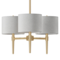 Rhone Chandelier 24 Width in Fabric Shades - Подвесной - 3D модель - фото 2