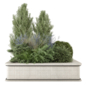 Outdoor Garden Set Bush and Tree_Garden Set 4780 - Уличные - 3D модель