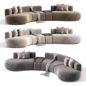 Modular curved sofa - Диваны - 3D модель - фото 3