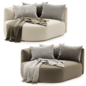 slipper corner sofa - Другая мягкая мебель - 3D модель - фото 3