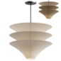 Tresor Three Tiered Fabric Pendant Light - Подвесной - 3D модель