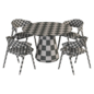 ONDINO chair & canbina tablr Dining Ser - Стол + стул - 3D модель - фото 4