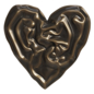 Wall Decor Crumpled Liquid Metal Heart - Другие предметы интерьера - 3D модель - фото 2