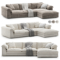 Reclining Sofa - Диваны - 3D модель