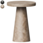 Willy Charcoal Brown Round Pedestal Side Table by Leanne Ford - Столы - 3D модель