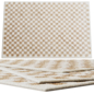 Tapscott Soft High Pile Machine Woven Chequered BeigeWhite Rug - Ковры - 3D модель - фото 2