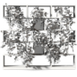 Hanging Plants Stand Shelf - Vertical Garden partition 748 - Комнатные - 3D модель - фото 4