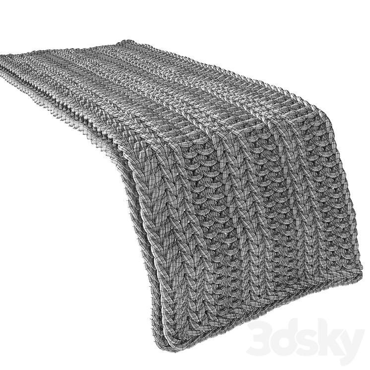Home Republic Chunky Knit Throw 01 Other decorative objects 3D model