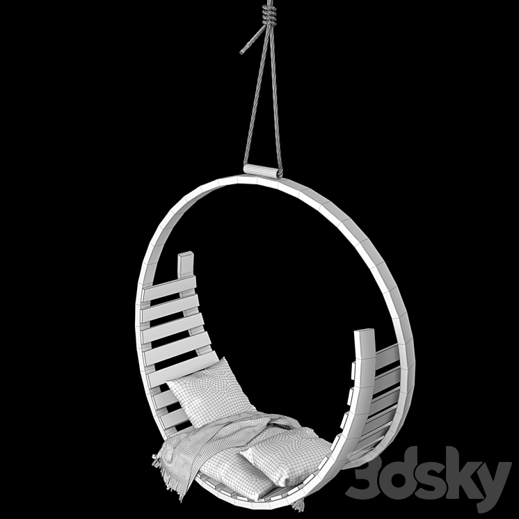 Garden Swings Amble Hanging Seat by Tom Raffield Other 3D model