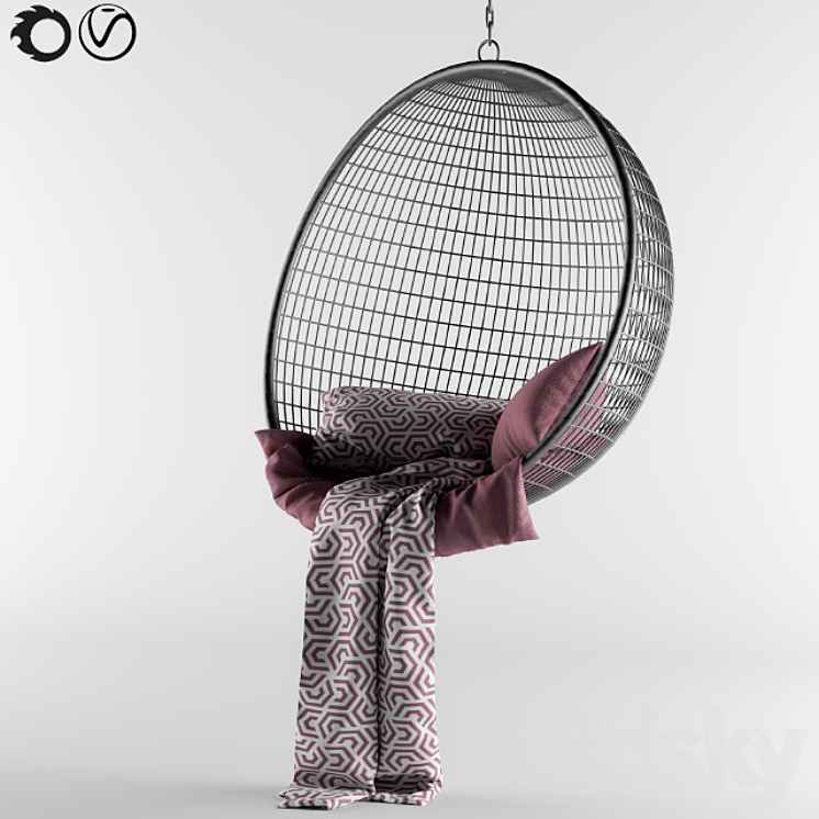 Swing chair 3d model outlet