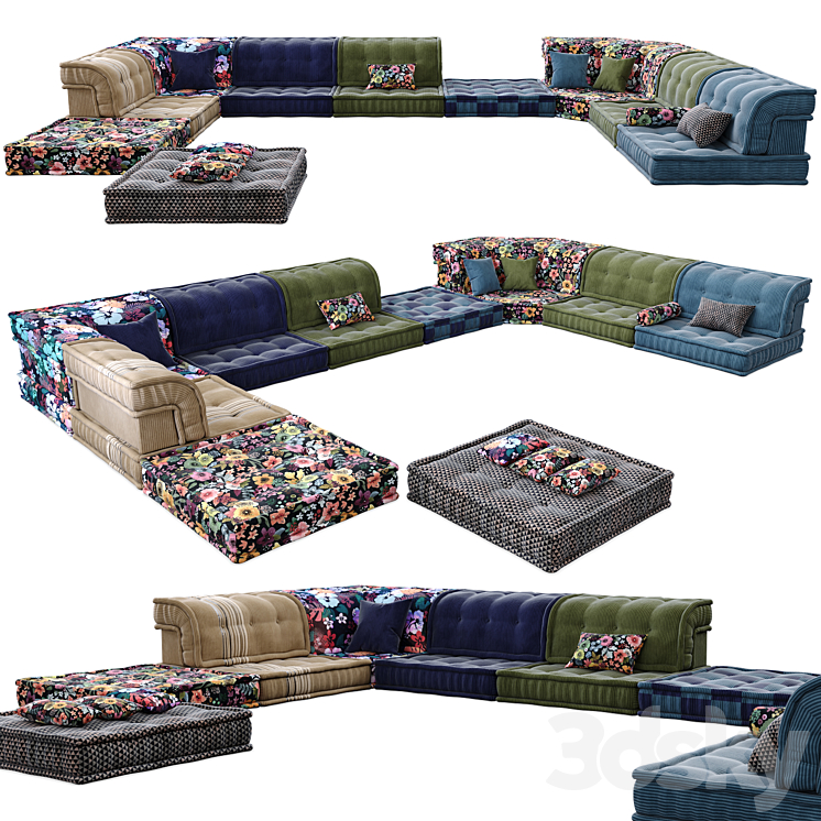 Roche Bobois Mah Jong Sofa Sofa 3D model